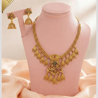 FS Collection Classic Pota Stone And Pearl Necklace Set