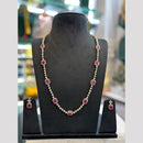 FS Collection Dazzling American Diamond And Austrian Stone Long Necklace Set