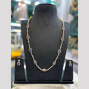 FS Collection Dazzling American Diamond And Austrian Stone Long Necklace Set