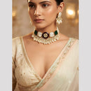 FS Collection Charming Mother of Pearl Necklace Choker Set