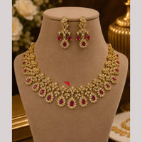 FS Collection Royal Look American Daimond And Austrian Stone Necklace Set