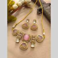 FS Collection Elegant Pota Stone Festive Choker Necklace Set