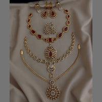 FS Collection Fashion Austrian Stone Combo Necklace Set