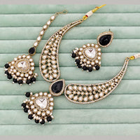 FS Collection Classic Pota Stone And Beaded Necklace Set