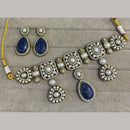 FS Collection Classic Pota Stone And Beaded Choker Necklace Set