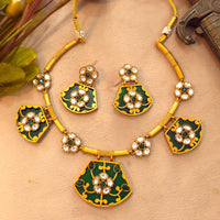 FS Collection Elegant Pota Stone Necklace Set