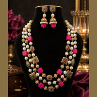 FS Collection Elegant Pota Stone And Beads Necklace Set
