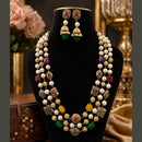 FS Collection Elegant Pota Stone And Beads Necklace Set