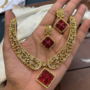 FS Collection Graceful American Diamond Necklace Set for for Special Occasions