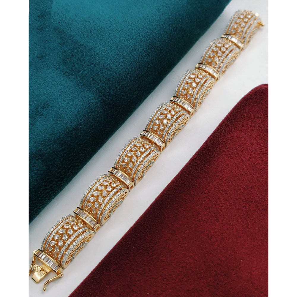 Vivha Creations Luxury American Diamond Designer Openable Bracelet