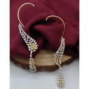 Vivah Creations Glamorous Stylish American Diamond Ear Cuff Earrings