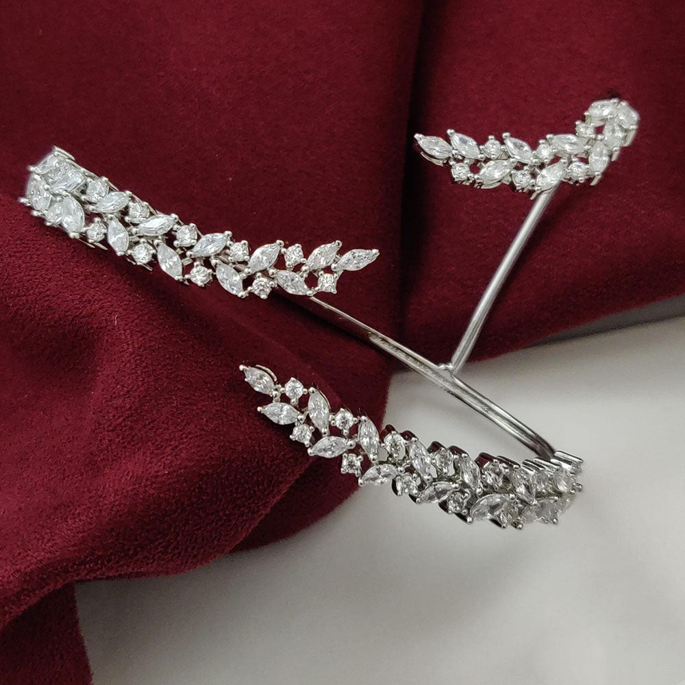 Vivha Creations Luxury American Diamond Designer Openable Bracelet