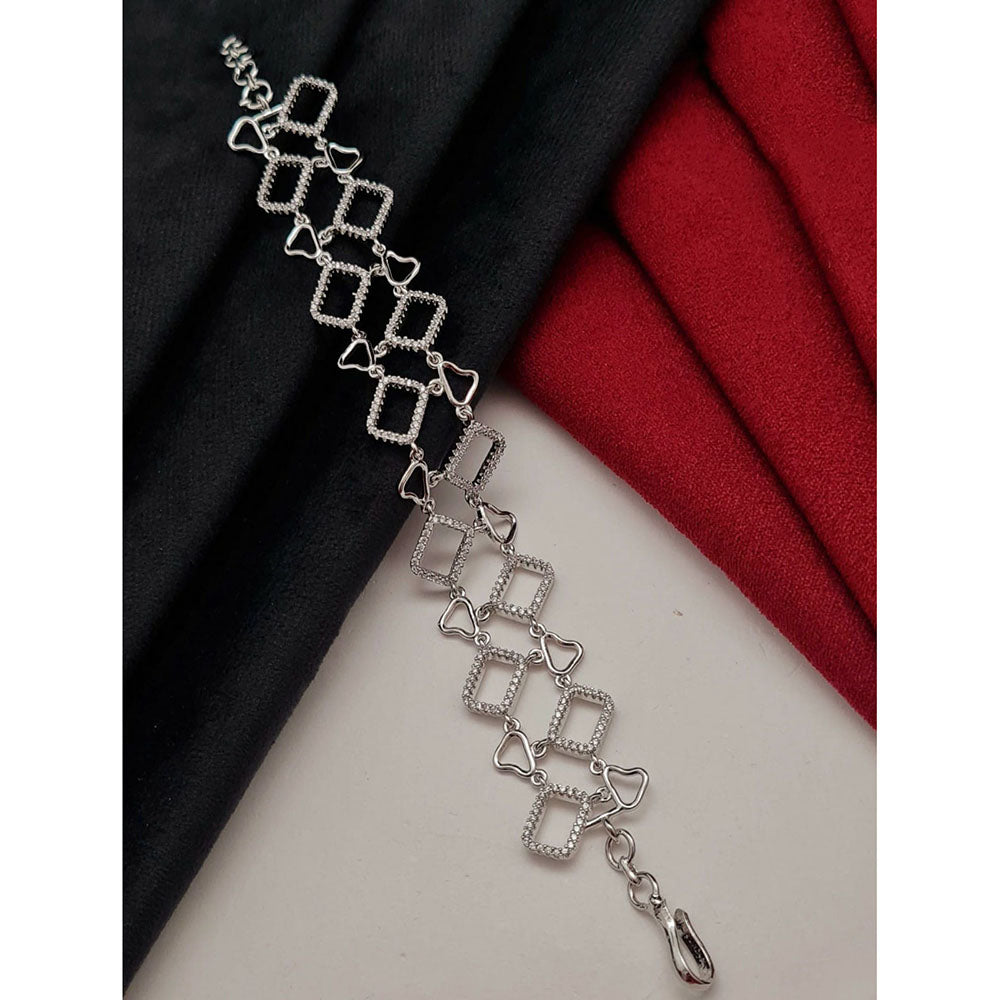 Vivha Creations Luxury American Diamond Designer Adjustable Bracelet