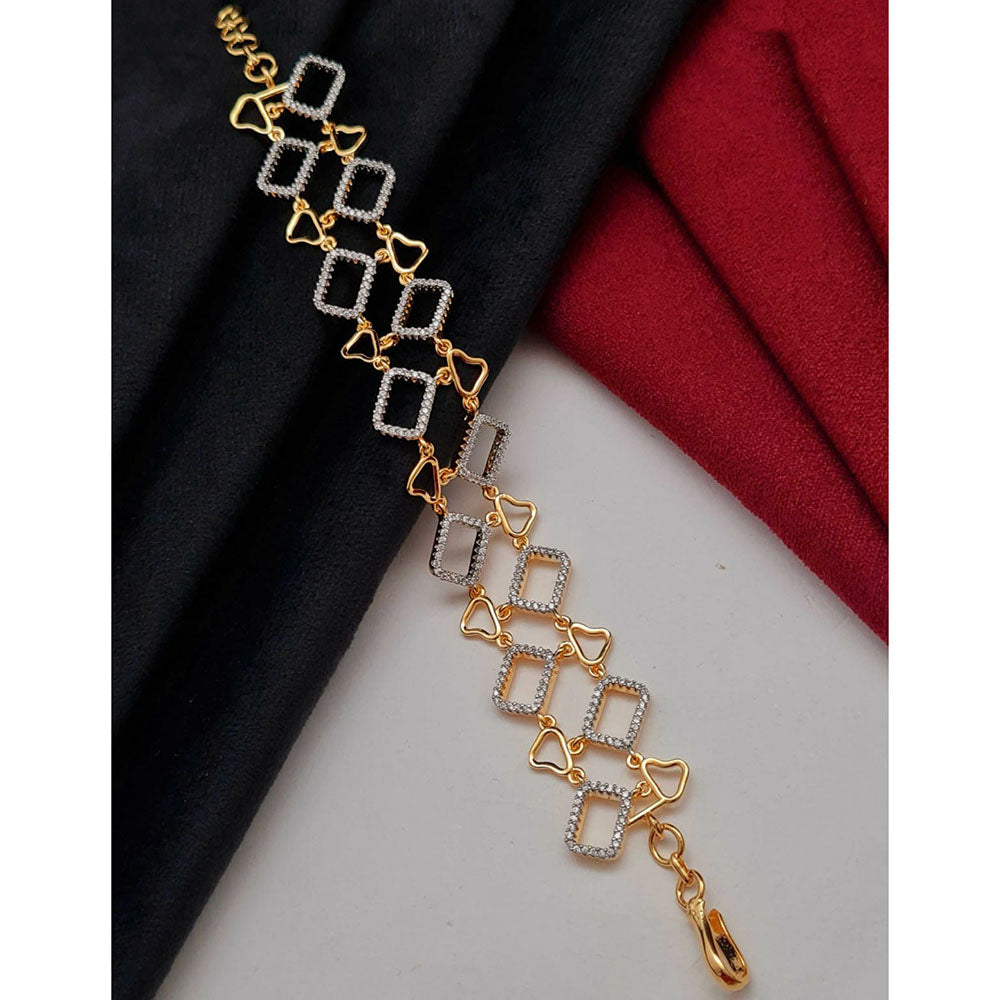 Vivha Creations Luxury American Diamond Designer Adjustable Bracelet