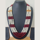 Ravechi Art Gold Plated Pearls Long Necklace