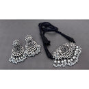Akruti Collection Oxidised Plated Choker Necklace Set