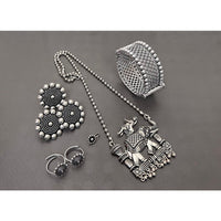 Akruti Collection Oxidised Plated Combo Set