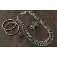 Akruti Collection Oxidised Plated Jewellery Combo Set
