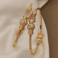 Akruti Collection Gold Plated Austrian Stone Adjustable Bracelet