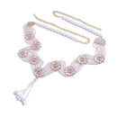 Akruti Collection Gold Plated Kundan And Pearl Kamarbandh