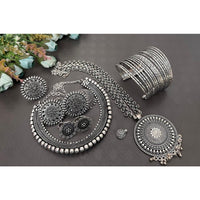 Akruti Collection Oxidised Plated Jewellery Combo