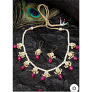 Akruti Collection Gold Plated Pearl Necklace Set