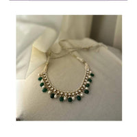 Akruti Collection Gold Plated Pearl Necklace Set