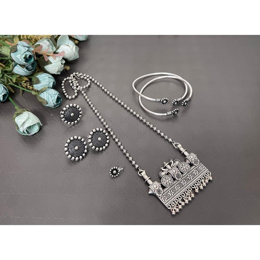 Akruti Collection Oxidised Plated Combo