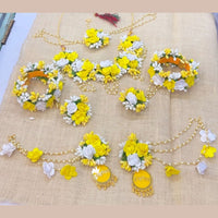Akruti Collection Floral Jewellery Combo Set