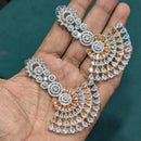 Akruti Collection Silver Plated AD Dangler Earrings