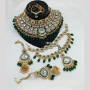 Akruti Collection Gold Plated Crystal Stone And Beads Neckalce Set