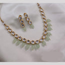Akruti Collection Gold Plated Kundan And Beads Neckalce Set
