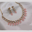 Akruti Collection Gold Plated Kundan And Beads Neckalce Set