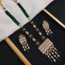 Akruti Collection Gold Plated Polki Kundan And Pearl Long Necklace Set