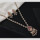 Akruti Collection Gold Plated Polki Kundan Stone And Pearls Necklace Set
