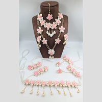 Akruti Collection Floral Jewellery Necklace Set