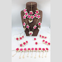 Akruti Collection Floral Jewellery Necklace Set