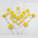 Akruti Collection Floral Jewellery Necklace Set