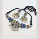 Akruti Collection 2 Tone Plated Choker Necklace Set