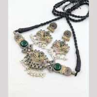 Akruti Collection 2 Tone Plated Choker Necklace Set