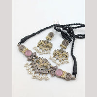 Akruti Collection 2 Tone Plated Choker Necklace Set