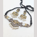 Akruti Collection 2 Tone Plated Choker Necklace Set