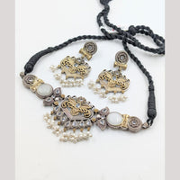 Akruti Collection 2 Tone Plated Choker Necklace Set