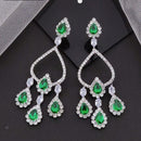 Akruti Collection Sparkling AD Dangler Earrings | Festive & Ethnic Wear