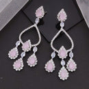 Akruti Collection Sparkling AD Dangler Earrings | Festive & Ethnic Wear