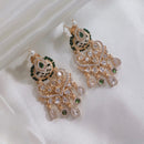 Akruti Collection Gold Plated Polki Kundan Dangler Earrings