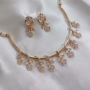 Akruti Collection Gold Plated Polki Kundan Stone And Pearls Necklace Set