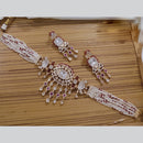 Akruti Collection Gold Plated Polki Kundan Stone Necklace Set