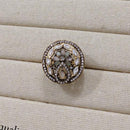 Akruti Collection Gold Plated Pota Stone Ring