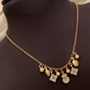 Akruti Collection Gold Plated Austrian Stone Necklace Set